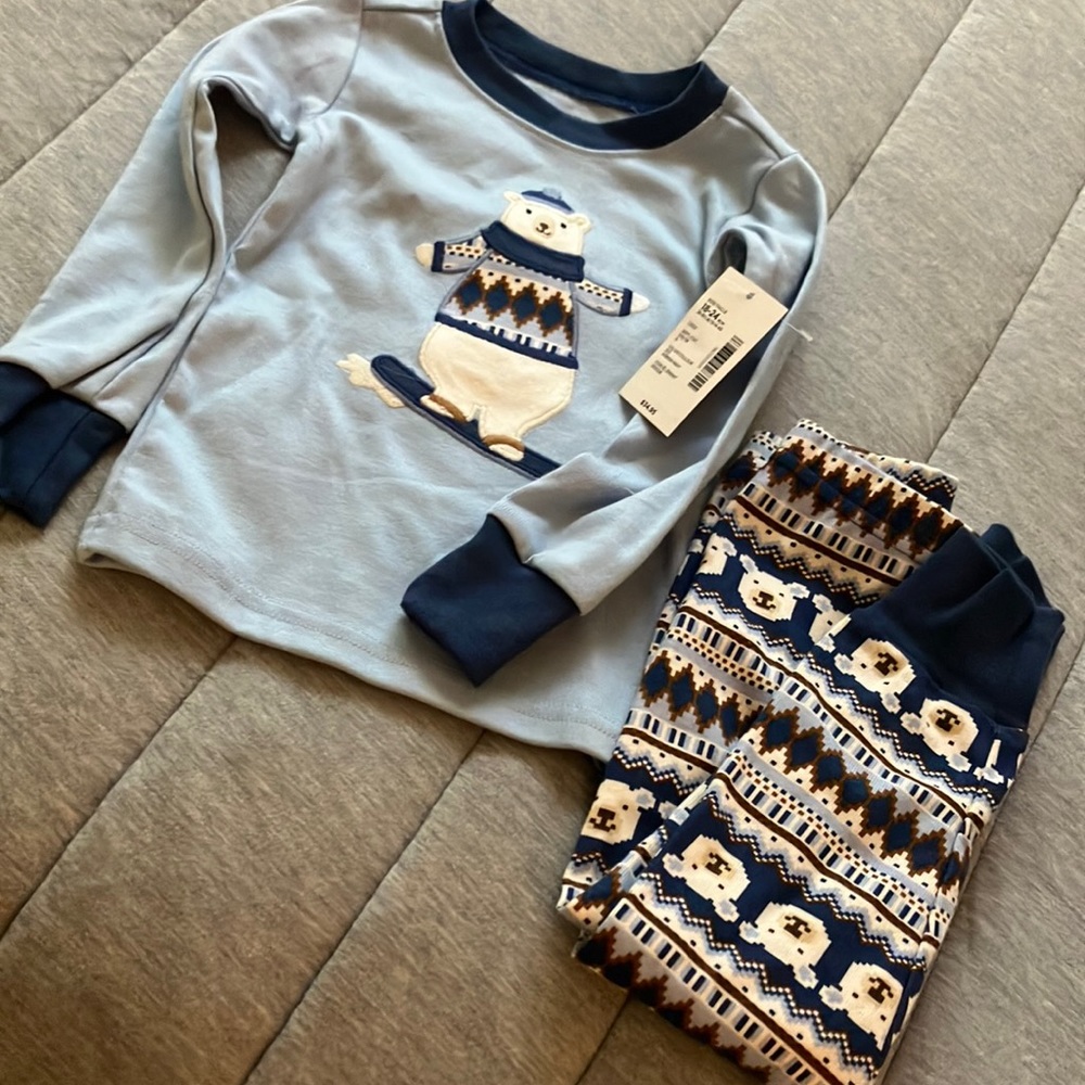 Baby boy pajamas. Never worn. Smoke free, pet free home!